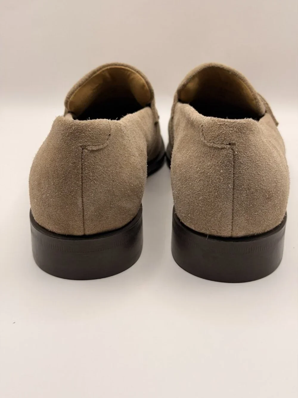 BOSS Mens Medium Beige Penny Loafer Sz 7.5